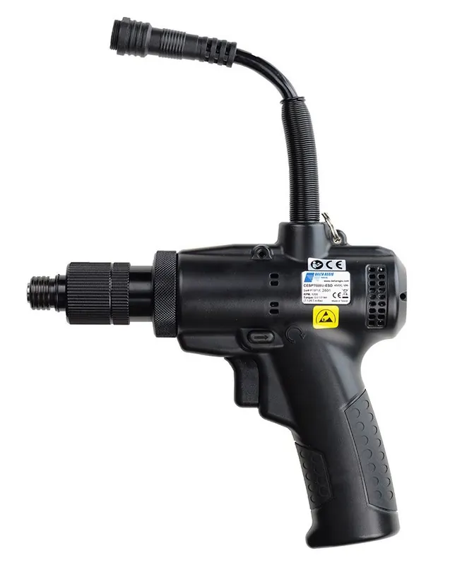 Delta Regis Tools CESPT8 Series ESD-Safe Brushless Top Connection Pistol Grip Electric Torque Screwdriver with Trigger Start
