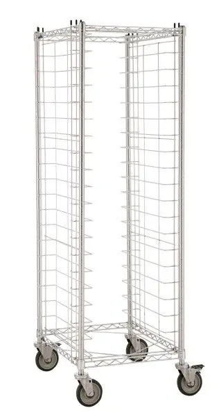 Metro SE3 End-Load Stainless Steel Wire Tray Cart, 21.75" x 27" x 69"