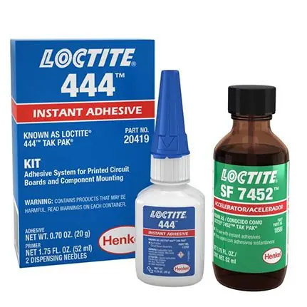 Loctite 444 Electronics-Grade Instant Adhesive and Accelerator Kit
