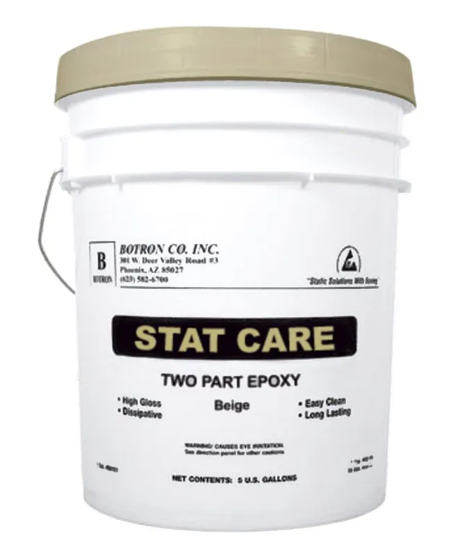 Botron B8771B StatCare Dissipative Floor Paint, Beige, 1 Gallon Pail