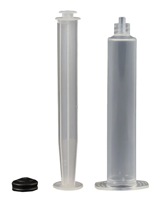 Jensen Global JGM10LL-15 Manual Unassembled Syringe Barrel & Plunger Kit with Luer Lock Stopper Cap, 10cc (Bag of 15)