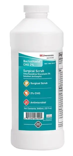 SC Johnson Professional 132224 BactoShield® CHG 2% Handwash/Surgical Scrub, 32 oz. Bottles (Case of 12)