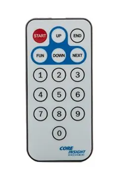 Core Insight 5711R IR Remote Control for Static Bars & Room Ionizers