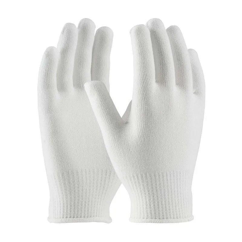PIP 41-002L PIP® Thermal Seamless Knit Elastane Gloves, 13-Gauge, White, Large (Pack of 12)