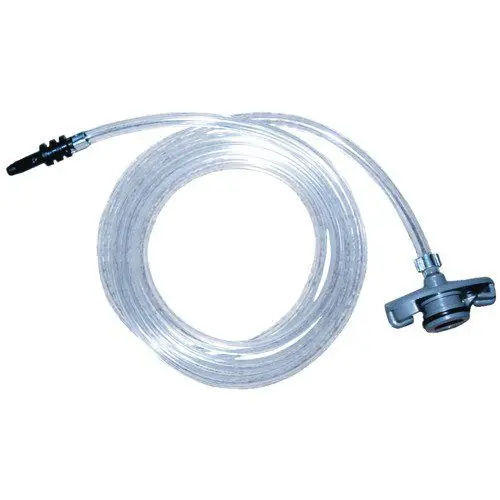 Jensen Global JG5A-X X-Series Standard Black Barbed Syringe Adapters with OD Tubing, 5cc, 3‘ Hose