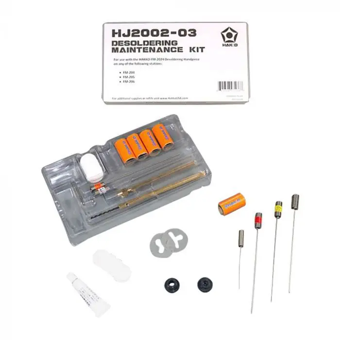 Hakko Desolder Maintenance Kit for FM-2024 Desoldering System
