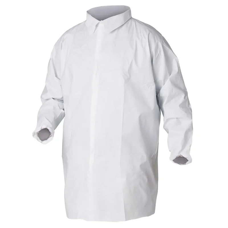 Ansell A40 KleenGuard™ A40 Disposable Lab Coats, White (Case of 30)