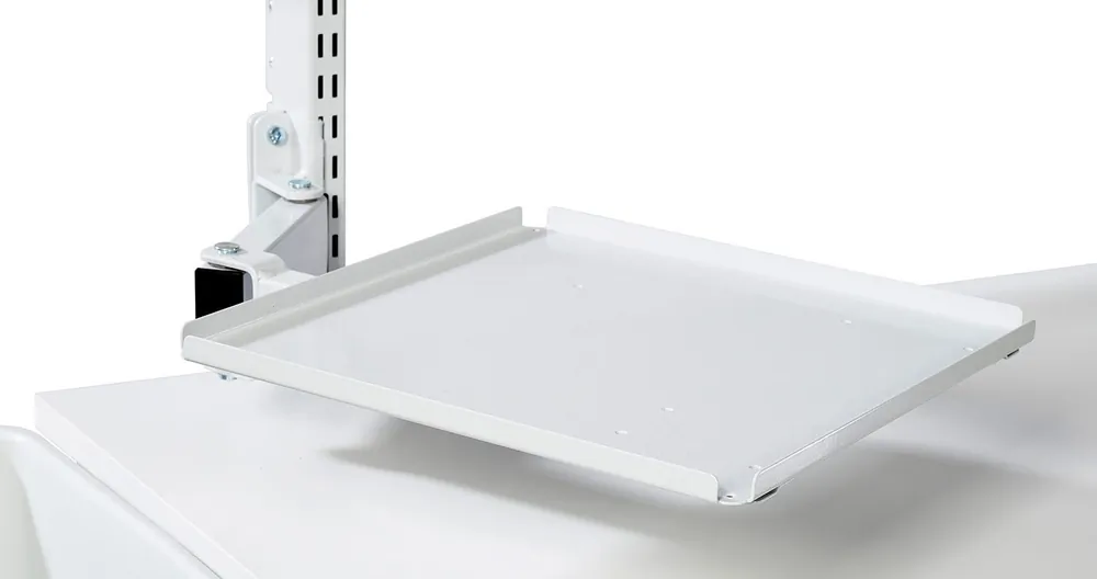 Treston 14" x 14" ESD-Safe Monitor/Laptop/Printer Shelf with Double Articulating Arm