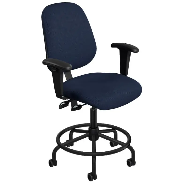 BioFit Amherst (AM) ESD Chair with Tubular Steel Base & Attached Footring