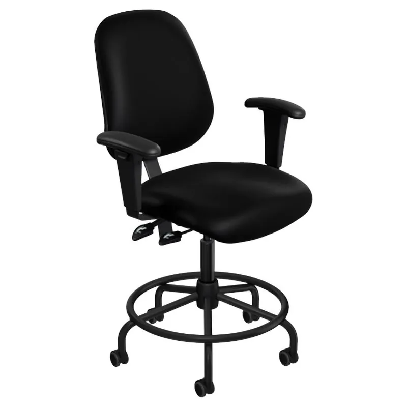 BioFit Amherst (AM) Cleanroom Chair with Tubular Steel Base & Attached Footring
