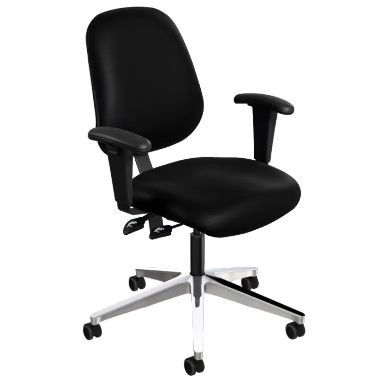 BioFit Amherst (AM) Cleanroom ESD Chair with Wide Aluminum Base