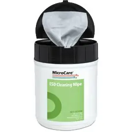 MicroCare MCC-EC00W Presaturated ESD Wipes, 5" x 8" (Pack of 100)