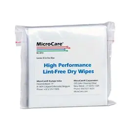 MicroCare MCC-WF44 CleanWipes™ Polyester Optical Wipes, 4" x 4" (Case of 96 Bags, 50 per Bag)