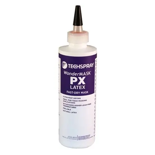 Techspray 2222-8SQ WonderMASK® PX Peelable Solder Mask, 8 oz. Bottle (Case of 24)