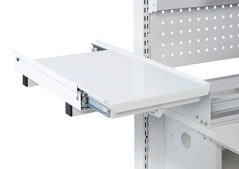 Treston 12" x 20" Upright-Mounted Slidable Printer Platform