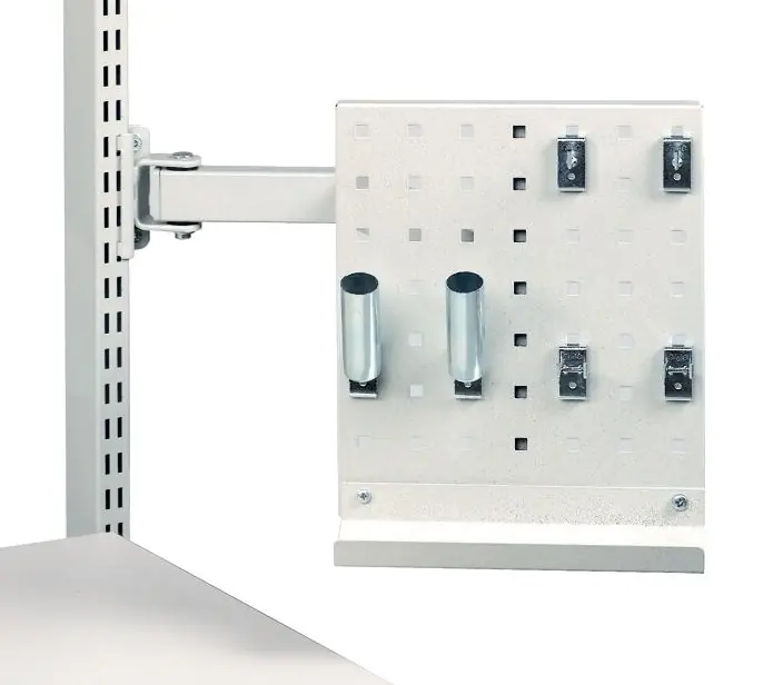 Treston 10" x 12" Upright-Mounted Tool Plate with Double Articulating Arm