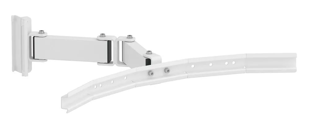 Treston 30" ESD-Safe Curved Bin Rail with Dual Articulating Arm