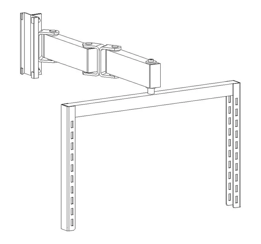 Treston M20 ESD-Safe Rotating Frame with Dual Articulating Arm