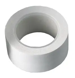 MicroNova EZT-2WH EZT™ Construction Serrated Rubber High-Adhesion Polyethylene Cleanroom Tape, White, 2" x 108‘ Rolls (Case of 24)