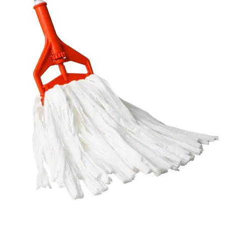 MicroNova JZCRMS-WH NovaSorb™ String Mop Heads, White, 6" x 15" (Case of 12)