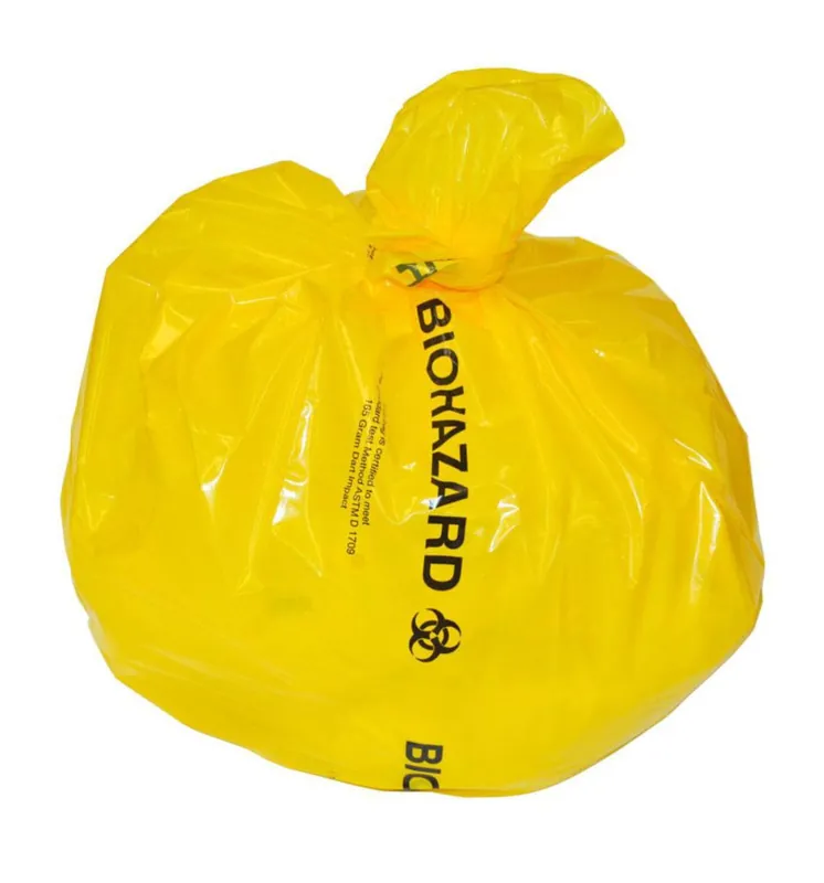 MicroNova BH Yellow Biohazard Waste Bags