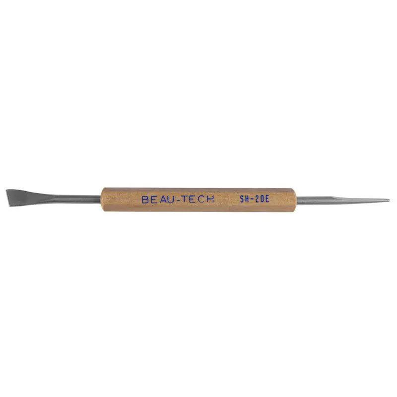 Beau Tech SH-20E Double-Ended Mini Straight Flat Reamer & Beveled Scraper