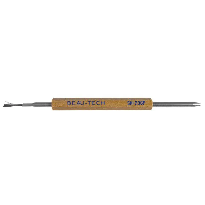 Beau Tech SH-20GF Double-Ended Mini Stainless Steel Brush & Fork