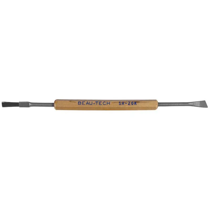 Beau Tech SH-20K Double-Ended Standard Stainless Steel Brush & Beveled Scraper