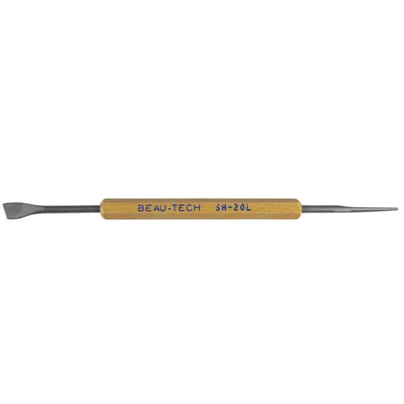 Beau Tech SH-20L Double-Ended Standard Straight Flat Reamer & Beveled Scraper