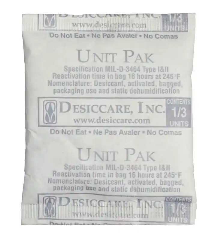 SCS 1/3PLDES700 Tyvek® Desiccant Pouch, 2.125" x 2.5", 1/3 Unit (Pail of 700)
