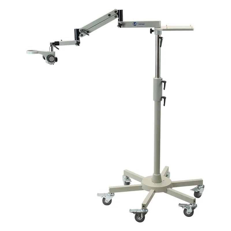 UNITRON 23798 Rolling Microscope Floor Stand with V7 Articulating Arm & 23mm Focus Mount