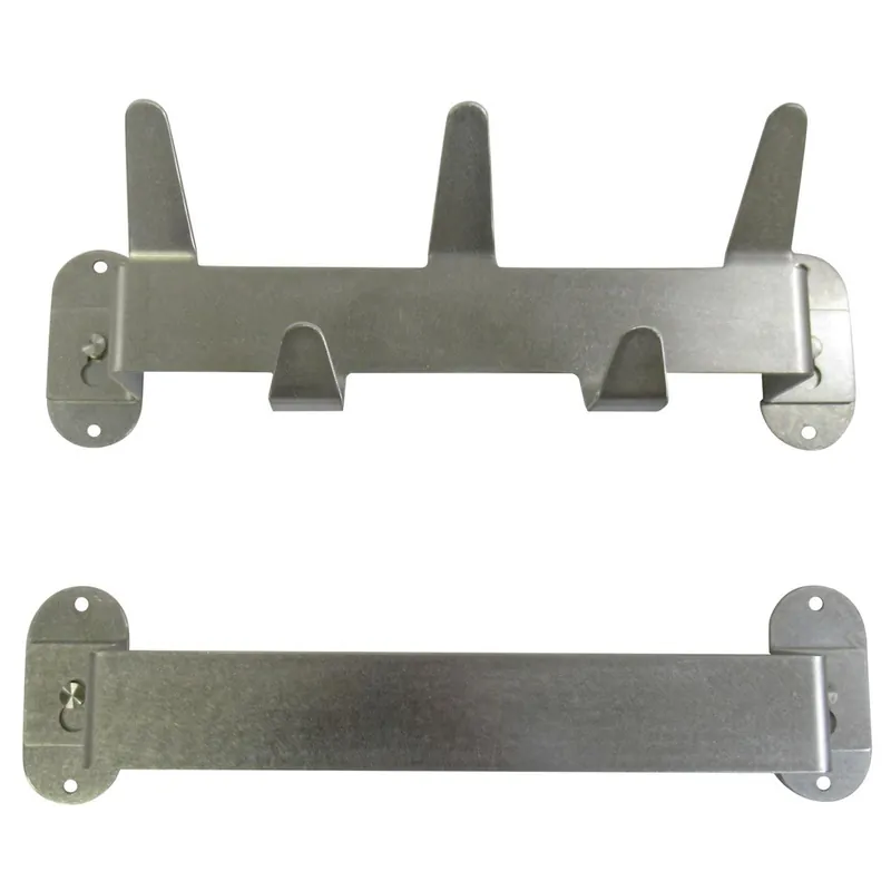 CleanPro® Wall-Mounted Stainless Steel Cleanroom Gowning Racks with Hooks