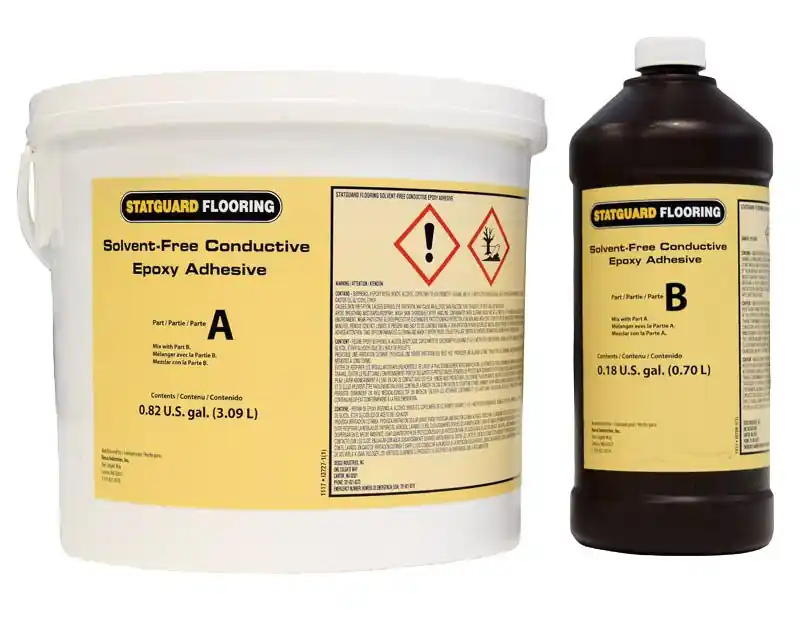 Statguard 8453 Conductive Solvent-Free 2 Part Epoxy Flooring Adhesive Kit, 1 Gallon