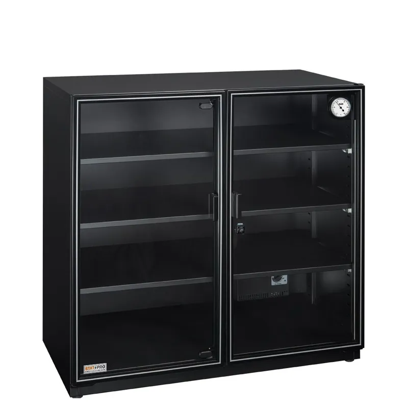 StatPro Professional & Spacious Dry Cabinet with 2 Glass Doors, 17.9" x 31.7" x 32.9"