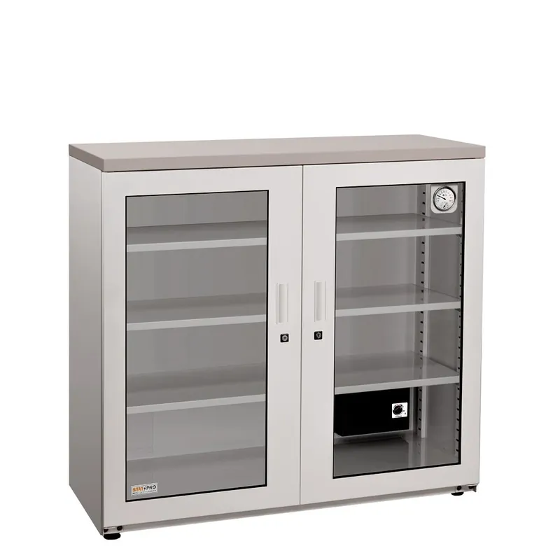 StatPro Professional & Spacious Dry Cabinet with 2 Glass Doors, 15.6" x 34.6" x 35.2"