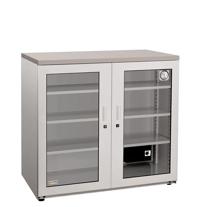 StatPro Professional & Spacious Dry Cabinet with 2 Glass Doors, 29.3" x 34.6" x 35.2"