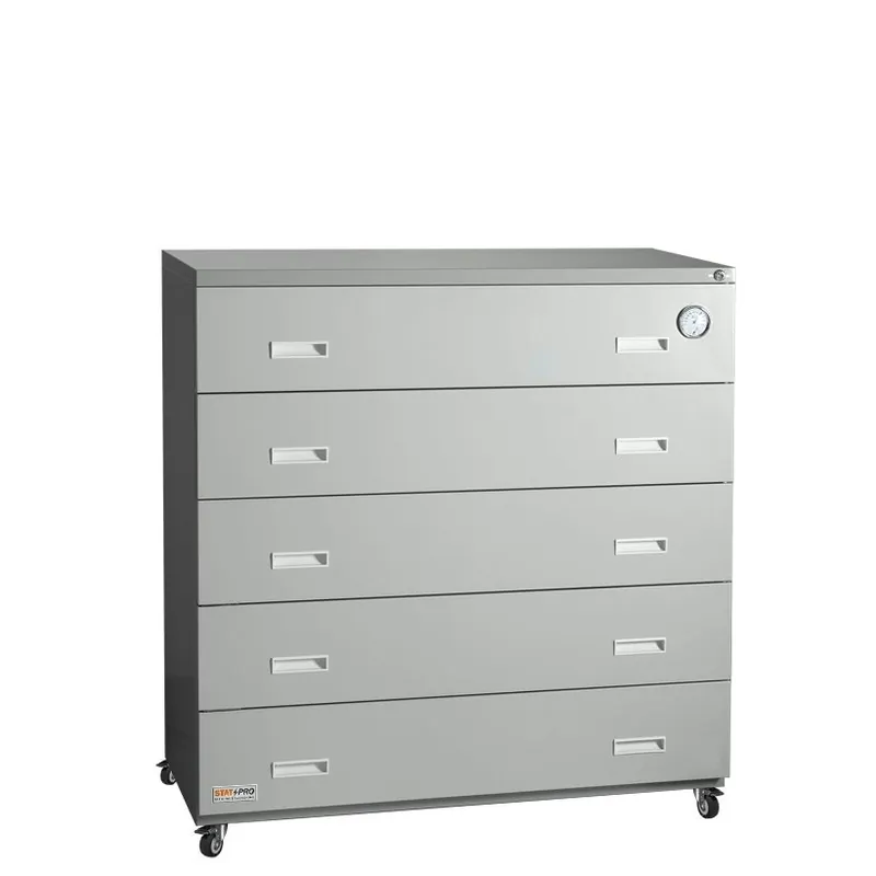 StatPro Executive Filing Dry Cabinet with 5 Drawers, 18.9" x 41.7" x 41.7"