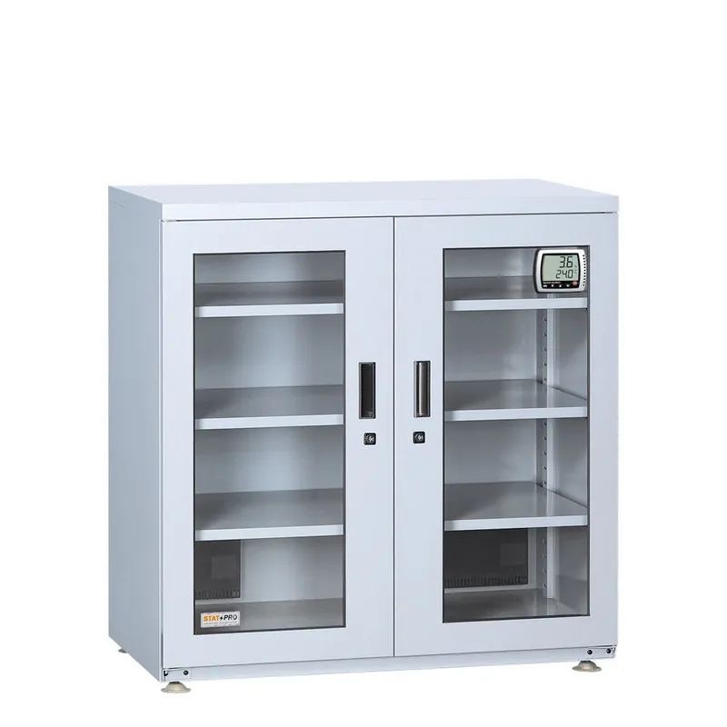 StatPro 2-Door Adjustable 10%-50% RH Desiccator Cabinet, 13.25 cu. ft.
