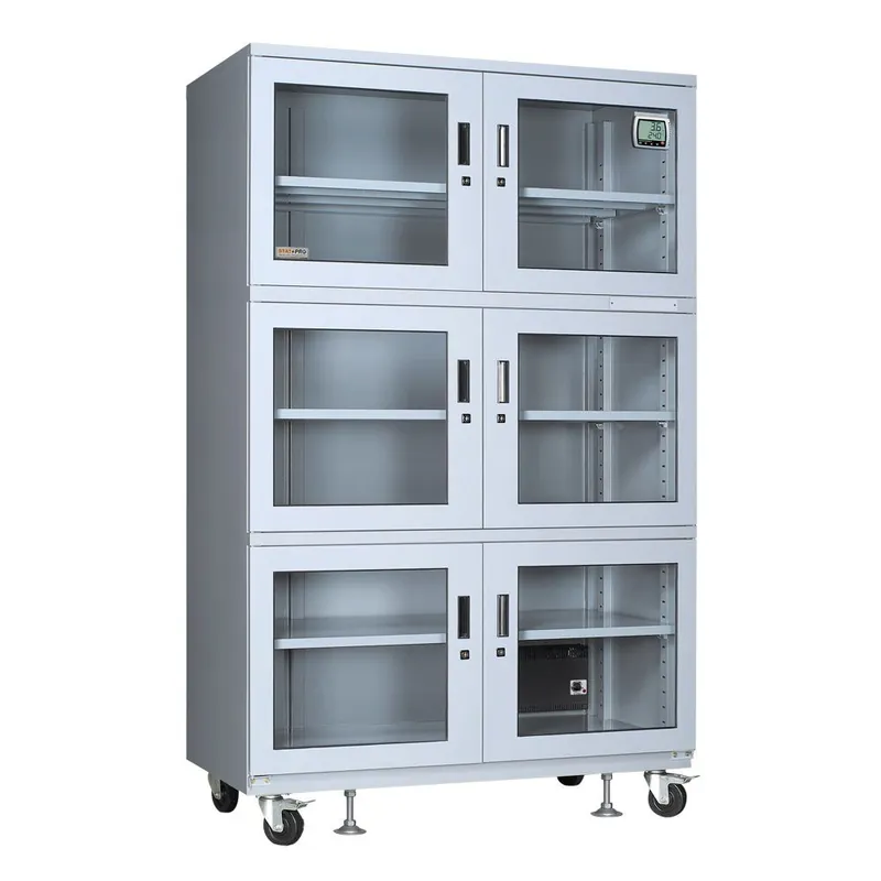 StatPro 6-Door Adjustable 10%-50% RH Desiccator Cabinet, 47 cu. ft.