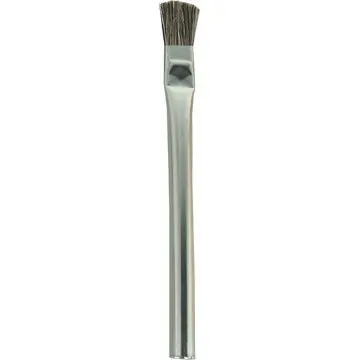 Gordon Brush AB8 Anti-Static Disposable Acid Brush with 5/8" Horse Hair Bristles, 7/8" Trim & 3/8" dia. Tin Handle, 5-1/4" OAL