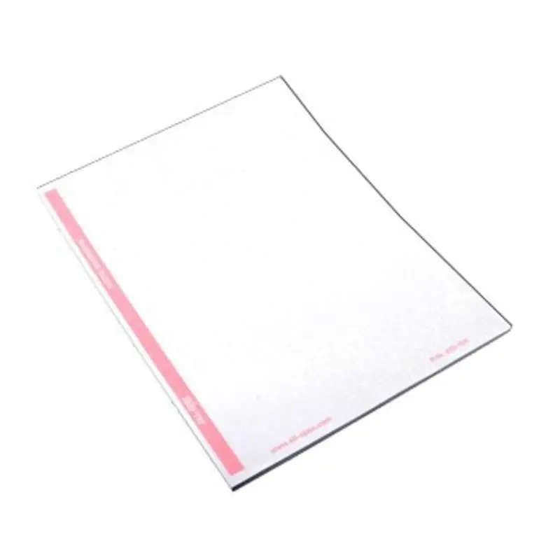 325-150 ESD-Safe Paper Notepad with Top Glued Edge, White & Pink, 80 Sheets, 8.5" x 11"
