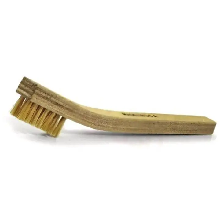 Gordon Brush 30CK Anti-Static Scratch Brush with Heavy-Duty Triple Row 1-3/8" Hog Hair Bristles, 7/16" Trim & Plywood Toothbrush Handle, 7-3/4" OAL