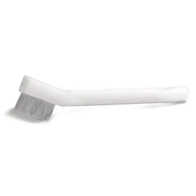 Gordon Brush 11ND Insulative Stiff Brush with Single Row 1-1/8" Nylon 0.012" dia. Bristles & Plastic (Acetal) Handle, 6-1/4" OAL