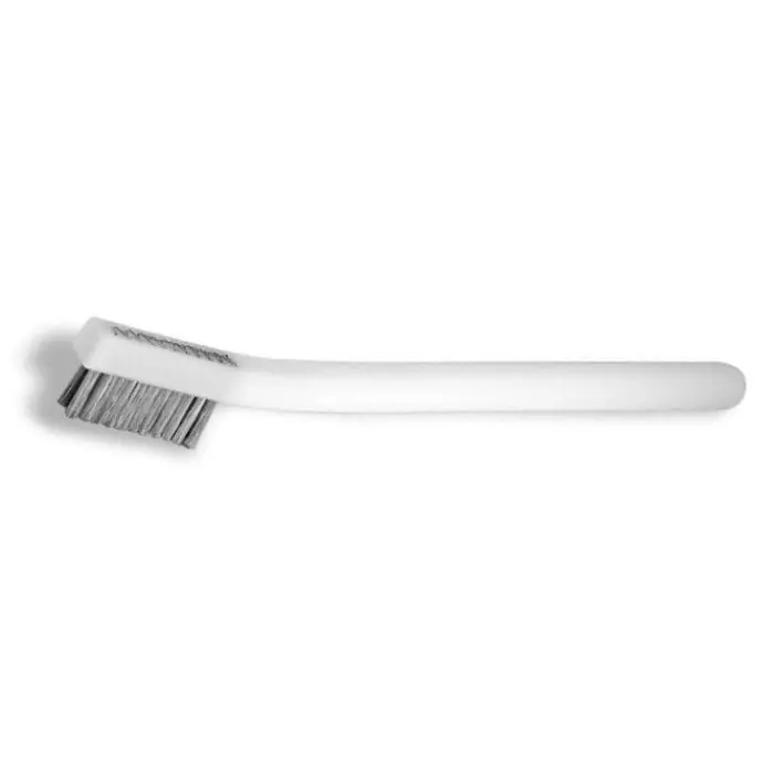 Gordon Brush 22SSD Scratch Brush with Double Row 1-1/4" Stainless Steel 0.003" dia. Bristles, 7/16" Trim & 5/16" dia. Plastic (Acetal) Handle, 6-1/4" OAL