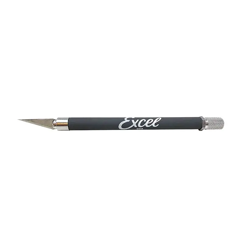 Excel Blades 16023 K18 Grip-on Knife with No. 11 Carbon Steel Double Honed Blade, Grey