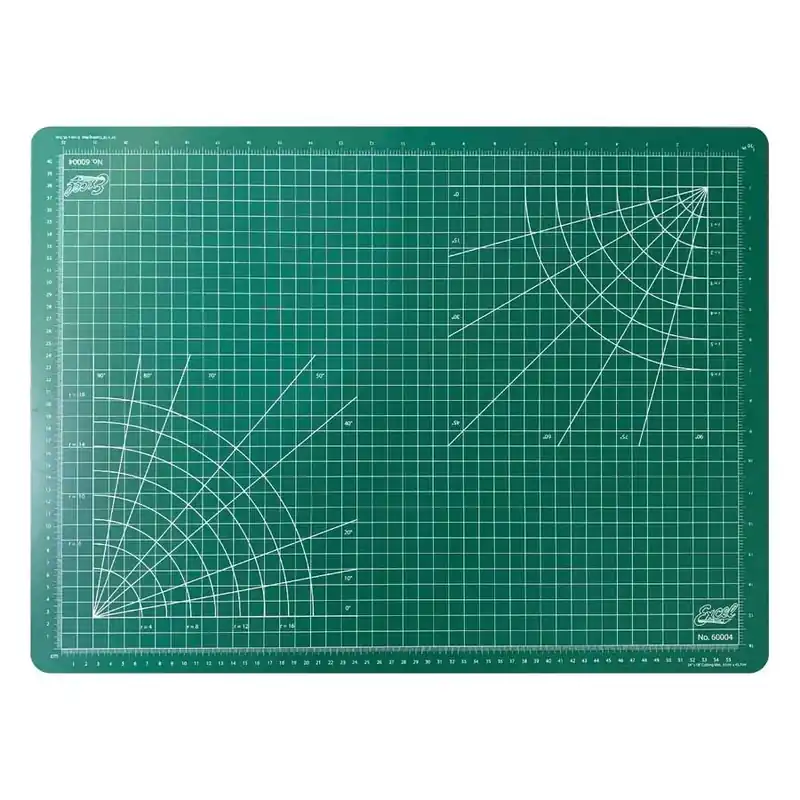 Excel Blades 60004 18" x 24" Self-Healing Cutting Mat, Green