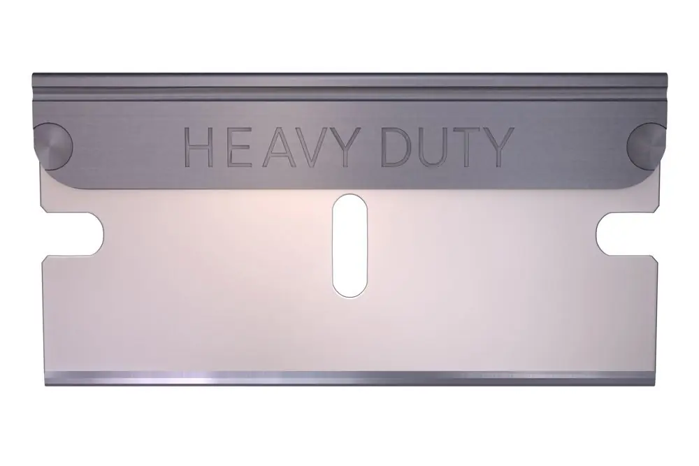 AccuForge AGBL-7012-0000 Gem2® Heavy-Duty Uncoated & Degreased Single Edge 0.012" Carbon Steel Blades with Steel Backing, 90 pc. Cartridge (Case of 10)