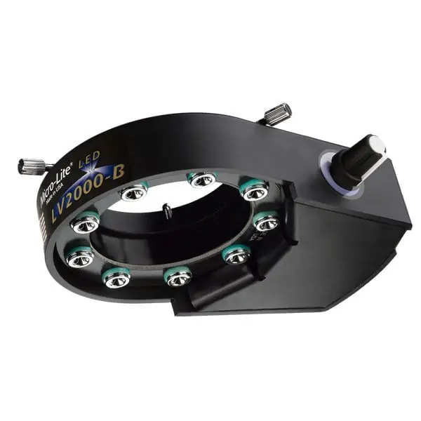 OC White LV2000 Micro-Lite® ESD-Safe High Intensity 5700K LED Ring Light, 100-240V