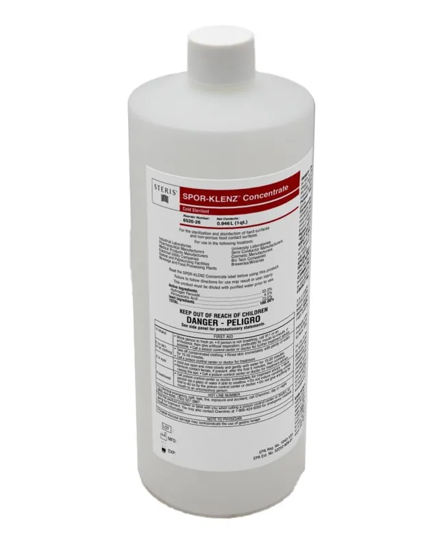 Spor-Klenz 652026 Spor-Klenz®® Cold Sterilant Concentrate, 1 Quart Bottles (Case of 4)