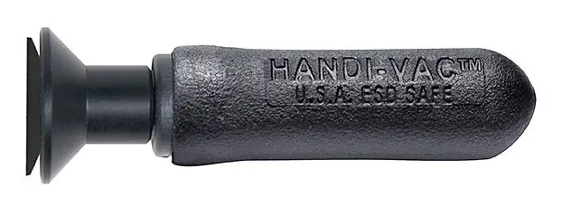Virtual Industries HV2-075-AW-B ESD-Safe HANDI-VAC-2™ Squeeze Bulb Tool with Buna-N Static Dissipative Non-Marking Vacuum Cup, 3/4" dia.